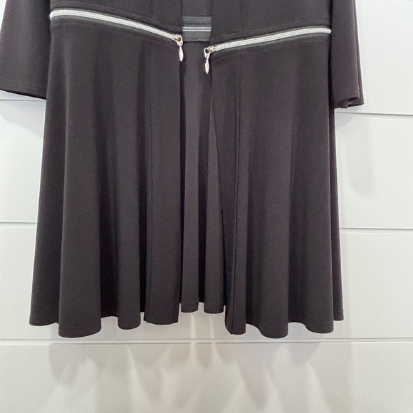 Joseph Ribkoff black swing open front cover up converts to a bolero jacket sz 4 - Picture 10 of 16